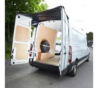 Renault Master Posteriore Baule Porta Tendalino Cover (2010 In Poi) Nero/Grigio