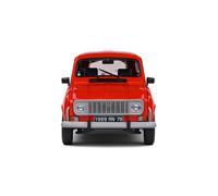 MODELLINO AUTO STATICO SOLIDO RENAULT R4 GTL 1989 ROSSO MODELLISMO SCALA 1/12