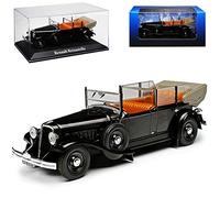 Renault Reinastella Cabrio Nero Albert Lebrun 1938 1/43 Norev Atlas Modello Auto con Targhetta personalizzata