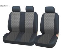 Renault Trafic Master Coprisedili Grigio Eco Pelle Copri Sedili 2+1 Universale