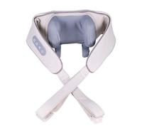 Renavia Neck & Shoulders Massager, Renavia Neck Massager, Adjustable Heat and Speed, Rechargeable Portable with Heat (White)