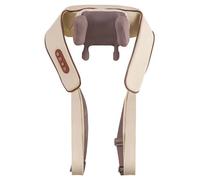 Renavia Neck & Shoulders Massager, Renavia Neck Massager, Adjustable Heat and Speed, Rechargeable Portable with Heat (Beige)