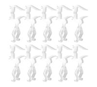 Renchey Gancio Per Luci Natalizie per Esterno,10 Pezzi Ganci per Luci LED Natalizie - Supporto Lampada Resistente Agli Agenti Atmosferici Per Decorazione Casa Albero Grondaie Recinti Patio Deck