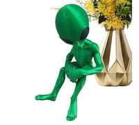 Renchey Statuetta Alien | Statuina Alien Piccola Oggetto da Collezione,Piccola Scultura Decor Da Giardino, Decorazione Per Casa E Esterno Per Cortile, Portico, Camera Da Letto, Soggiorno E Favori Di