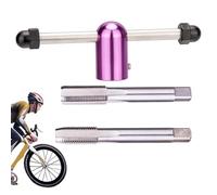 Renchey Strumento per La Riparazione delle Filettature delle Pedivelle per Biciclette | Parte di Manutenzione in Acciaio,Maschi per Filettatura Manuale con Manico | per Installazione E Rimozione