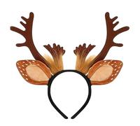 Rendeer Bandband Di Legno - Cappello Di Costume Di Natale, Cervo Orecchie Bopper | Morbide orecchie Di Animali, Pannolini Di Legno Realistici Per Travestire Vacanze, Notti Cosplay, Festa Del Padre