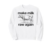 Rendere Il Latte Crudo di Nuovo (Grafica Mucca) Felpa