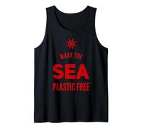 Rendere Il Mare Plastica Free Ocean Protection Pianeta Terra Canotta