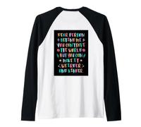 Rendere Il Mondo più Strano e Gentile gentilezza Umorismo Maglia con Maniche Raglan