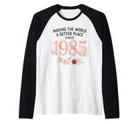 Rendere Il Mondo Un Posto Migliore dal 1985 Maglia con Maniche Raglan