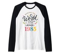 Rendere Il Mondo Un Posto Migliore dal 1985 Maglia con Maniche Raglan
