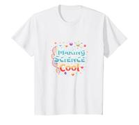 Rendere la Scienza Cool: Gli Appassionati di STEM ispiratori Maglietta, Bambini, Bianco, 4 Anni