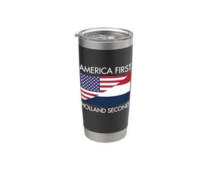 Rendere l'America Prima E Olanda Seconda Vettoriale Bicchiere termico in acciaio inox doppia parete