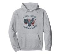 Rendere Senso Comune Ancora Una Politica Divertente dicendo Aquila Americana Felpa con Cappuccio