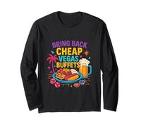 Rendere Vegas a Buon Mercato Retro Las Vegas Buffet Casino Party Maglia a Manica