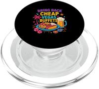 Rendere Vegas a buon mercato Retro Las Vegas Buffet Casino Party PopSockets PopGrip per MagSafe