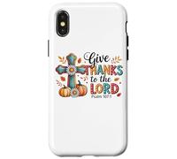 Rendete grazie al Signore Salmo 107:1 Autunno Custodia per iPhone X/XS