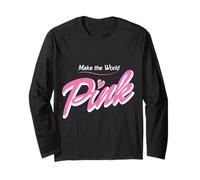 Rendi Il Mondo Rosa per Le Ragazze Che Amano Il Colore Rosa Maglia a Manica