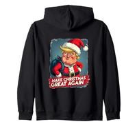 Rendi Il Natale di Nuovo Grande - Bold Santa Statement Felpa con Cappuccio