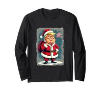 Rendi Il Natale di Nuovo Grande - Bold Santa Statement Maglia a Manica