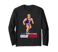 Rendi Il Wrestling di Nuovo Grande - Donald Trump Wrestling Maglia a Manica