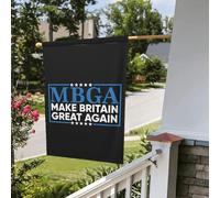 Rendi la Gran Bretagna di n grande, bandiera da giardino 28x40 Mbga, cartello da giardino, Rendi l'Inghilterra di n grande, bandiera da casa senza supporto, bifacciale