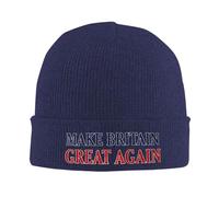 Rendi la Gran Bretagna di n Grande per Uomo e Donna, Berretto da Sci Caldo e Accogliente in Maglia, Taglia Unica, Blu Navy