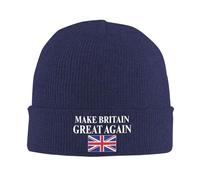 Rendi la Gran Bretagna di n Grande per Uomo e Donna, Berretto da Sci Caldo e Accogliente in Maglia, Taglia Unica, Blu Navy