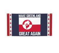 Rendi la Groenlandia di n grande, bandiera 3x6, cartello per la decorazione del cortile della stanza