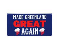 Rendi la Groenlandia di n grande, bandiera 4x6, cartello per la decorazione del cortile della stanza