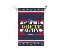 Rendi la Groenlandia di n grande, bandiera da giardino 28x40, cartello da giardino della Groenlandia, bandiera senza supporto, bifacciale