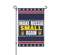 Rendi la Russia di n piccola - Bandiera da giardino 28x40 - Bandiera da giardino con design a bandiera (senza supporto, bifacciale)