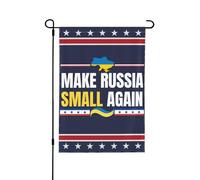 Rendi la Russia di n piccola, bandiera da giardino 28x40, bandiera da giardino Rendi la Russia di n piccola, bandiera da casa senza supporto, bifacciale P