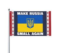 Rendi la Russia di n piccola, cartello con bandiera 2x3, Rendi la Russia di n piccola, striscione con bandiera per esterni, per festival, feste e festività, senza supporto per bandiera