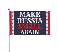 Rendi la Russia di n piccola, cartello con bandiera 2x3, Rendi la Russia di n piccola, striscione con bandiera per esterni, per festival, feste e festività, senza supporto per bandiera
