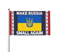 Rendi la Russia di n piccola, cartello con bandiera 3x5, Rendi la Russia di n piccola, striscione con bandiera per esterni, per festival, feste e festività, senza supporto per bandiera