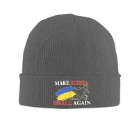 Rendi la Russia di n più Piccola per Uomo e Donna, Berretto da Sci Caldo e Accogliente in Maglia, Taglia Unica, Colore mélang