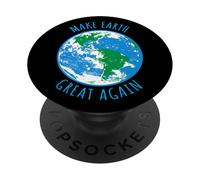 Rendi la Terra di nuovo grande Pianeta Terra Globo della Terra Design per la Giornata della Terra PopSockets PopGrip Adesivo