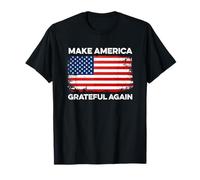 Rendi l'America Grateful Again Ringraziamento Funny Patriotic USA Maglietta