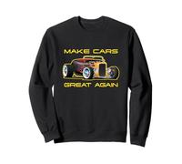 Rendi le auto di nuovo fantastiche! Design classico di Muscle Car Hotrod Felpa