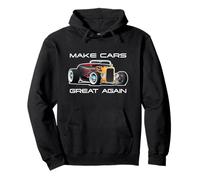 Rendi le auto di nuovo fantastiche! Design classico di Muscle Car Hotrod Felpa con Cappuccio