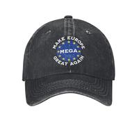 Rendi L'Europa di Nuovo Grande Star Cappellini da Baseball Casual in Cotone Invecchiato Mega Il Berretto Snapback dell'UE Unisex Outdoor Cappello Morbido Non Strutturato in Cotone
