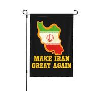 Rendi l'Iran di nuovo grande, bandiera, supporto per la libertà, striscione da giardino, cartello da giardino, 12"X18"