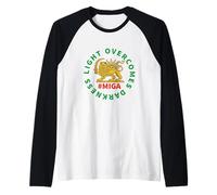 Rendi l'Iran di nuovo grande La luce supera il leone e il sole delle tenebre Maglia con Maniche Raglan