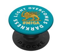 Rendi l'Iran di nuovo grande La luce supera il leone e il sole delle tenebre PopSockets PopGrip Adesivo