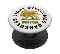 Rendi l'Iran di nuovo grande La luce supera il leone e il sole delle tenebre PopSockets PopGrip Adesivo