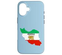 Rendi l'Iran di nuovo grande Leone persiano e Sun Shiro Khorshid Custodia per iPhone 16