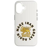 Rendi l'Iran di nuovo grande Leone persiano e Sun Shiro Khorshid Custodia per iPhone 16