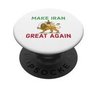 Rendi l'Iran di nuovo grande Leone persiano e Sun Shiro Khorshid PopSockets PopGrip Adesivo