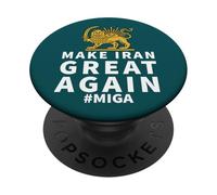 Rendi l'Iran di nuovo grande Leone persiano e Sun Shiro Khorshid PopSockets PopGrip Adesivo